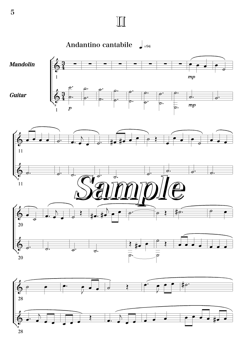 Sample Score